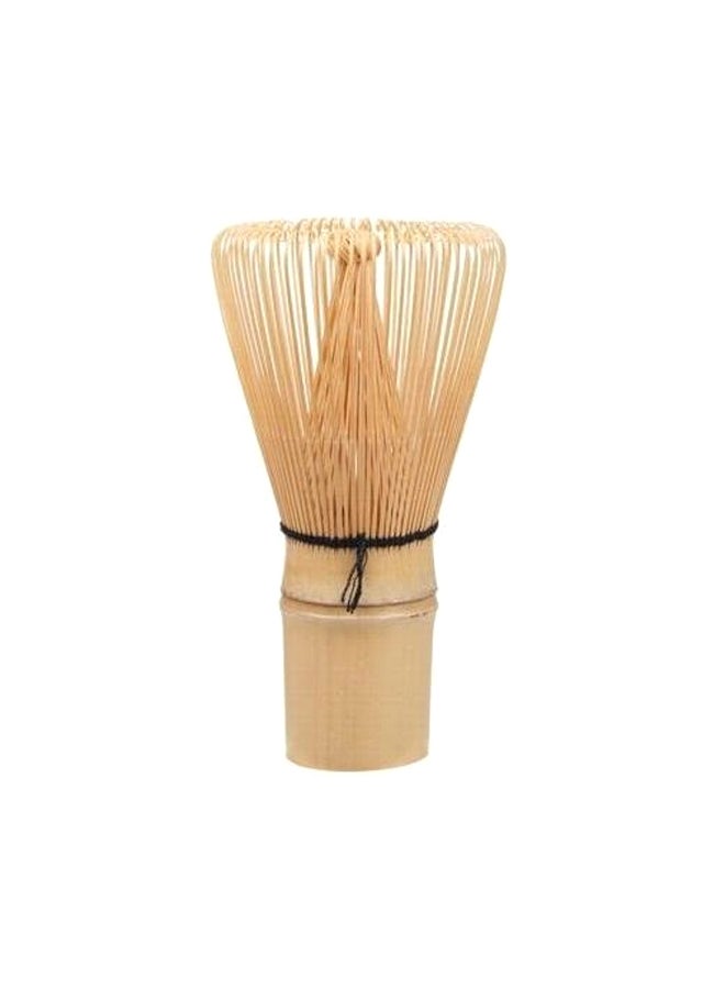 Green Tea Powder Bamboo Whisk Beige 10x5.5x2.5cm - Image 1