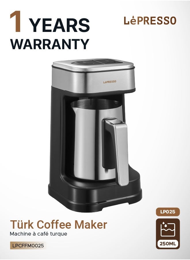 Turkish Coffee Maker Dual Mode 250ml 4 Cups / Stainless Steel Mug / Patented Design / Anti-Overflow / 3-Minute Brewing / Boil dry protection / Overheat Protection / 96°C Temperature / UK 3-Pin Plug - Black - pzsku/Z427DDA2BC2B9DF340F5EZ/45/_/1740662824/49429e90-4427-4498-ab4e-ba18c56ef89d