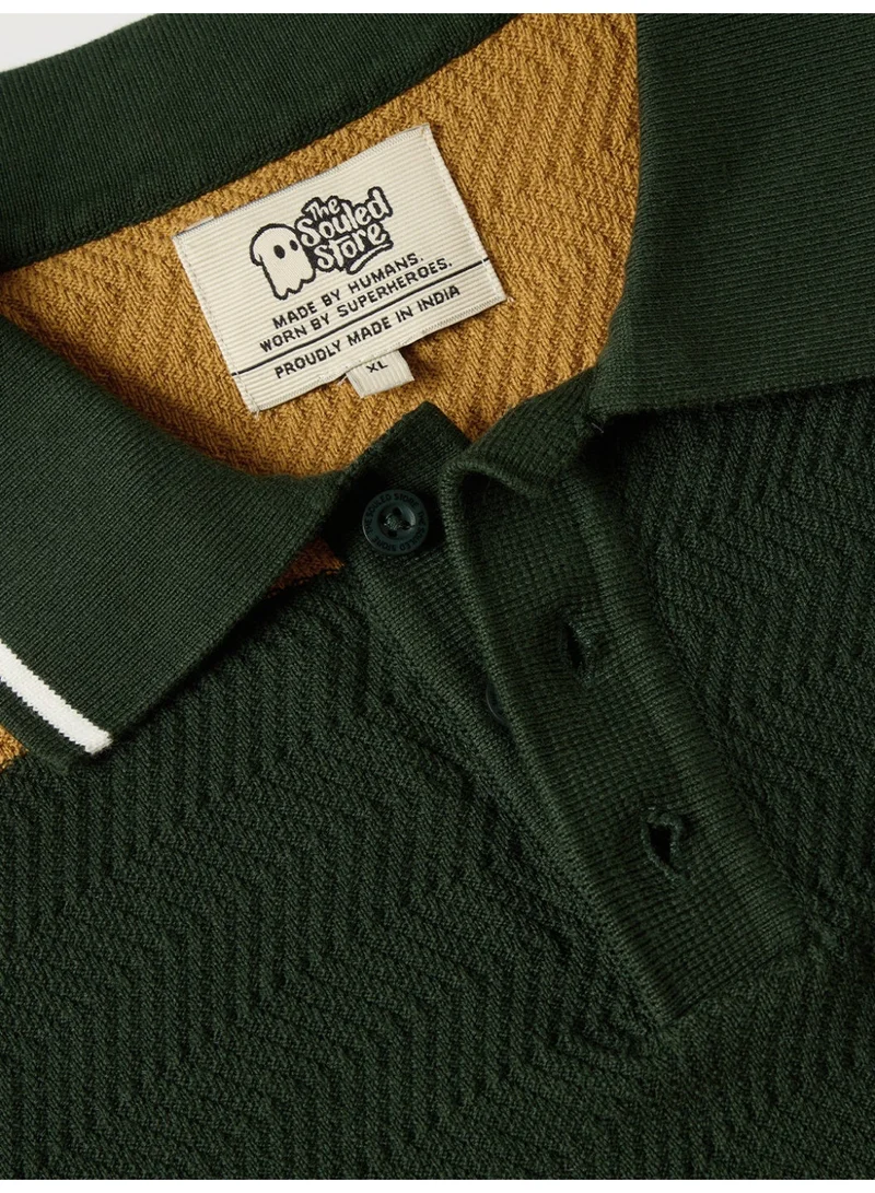 The Souled Store  Jacquard Polo: Oak Tree  | Best Price UAE