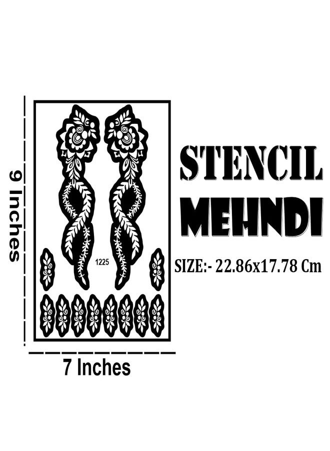 ORDERSHOCK Easy Peel Floral Mehndi Sticker for Women’s Style - Image 3