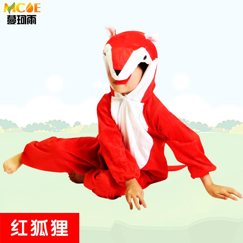 Kids Animal Costumes for Stage Shows Red Fox (lightning delivery)