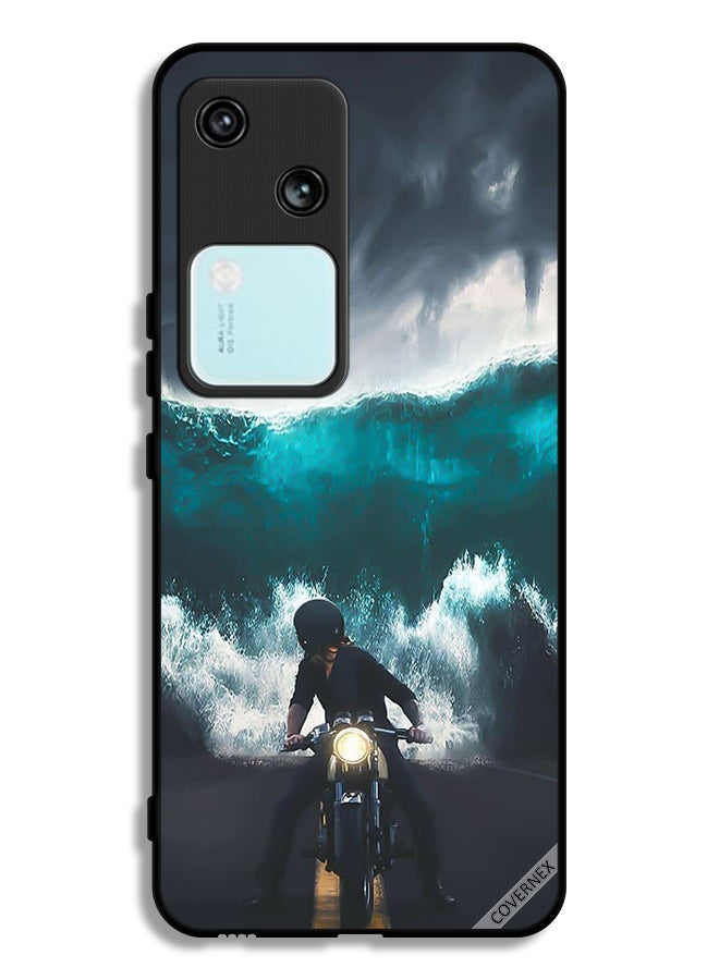 Covernex Vivo S18 5G Protective Case Cover Water Wave Art - Image 1