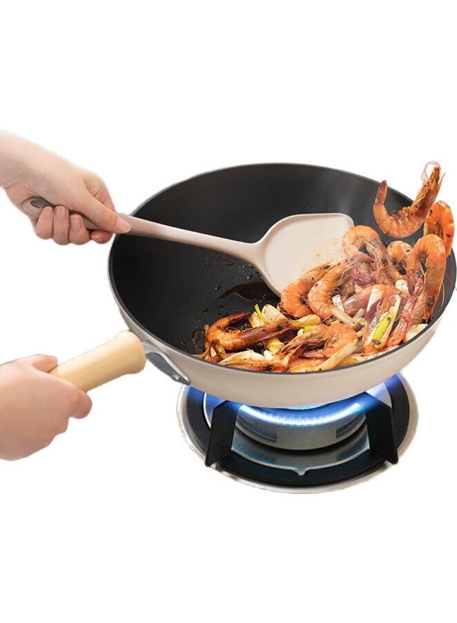 SUPOR Silicone Large Strainer, Heat-Resistant, For Hot Pot, Floating Oil, Deep-Frying, Food-Grade, Long-Handled, Kitchen, Household Use, Ladle, Skimmer - Image 1