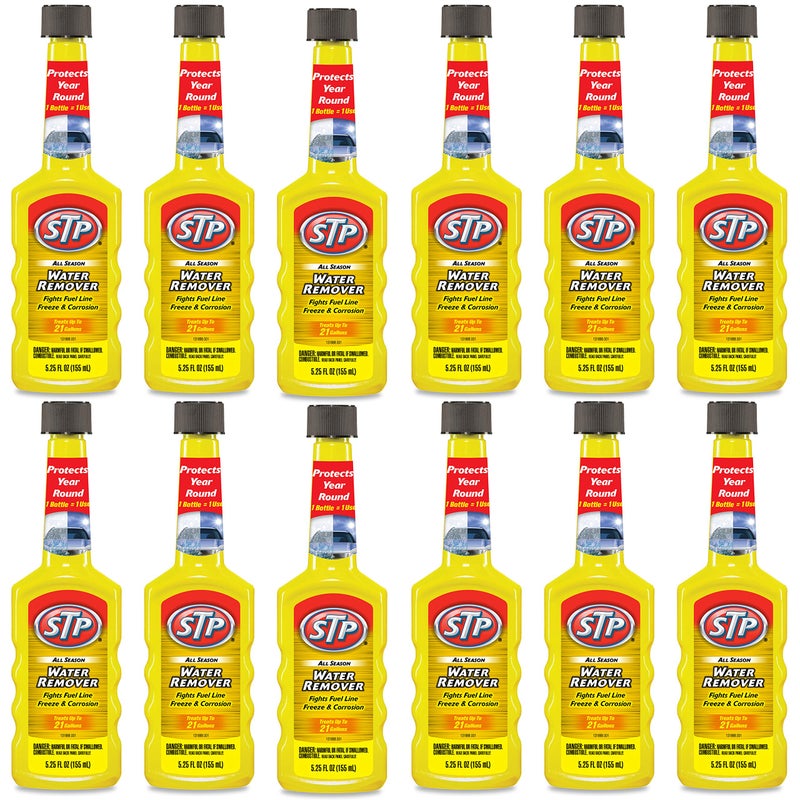 STP Water Remover, All Season Cleaner for Cars & Truck, Bottles, 5.25 Fl Oz, Pack of 12, 78572-12PK - Image 2