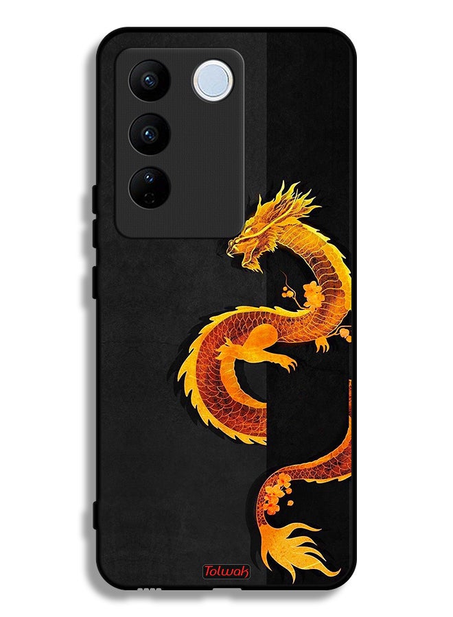 Tolwak Vivo S16e Protective Case Cover Dragon Art - Image 1