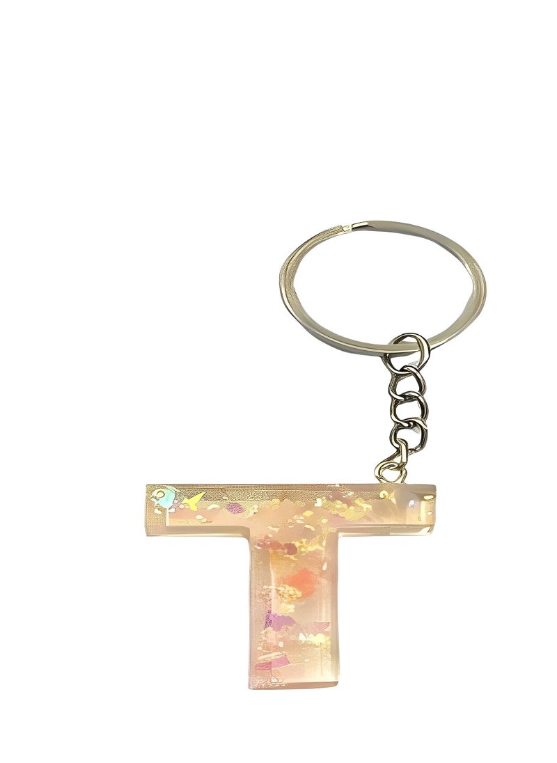 Generic Alphabet Letter Keychain- Letter (T)  - Image 2