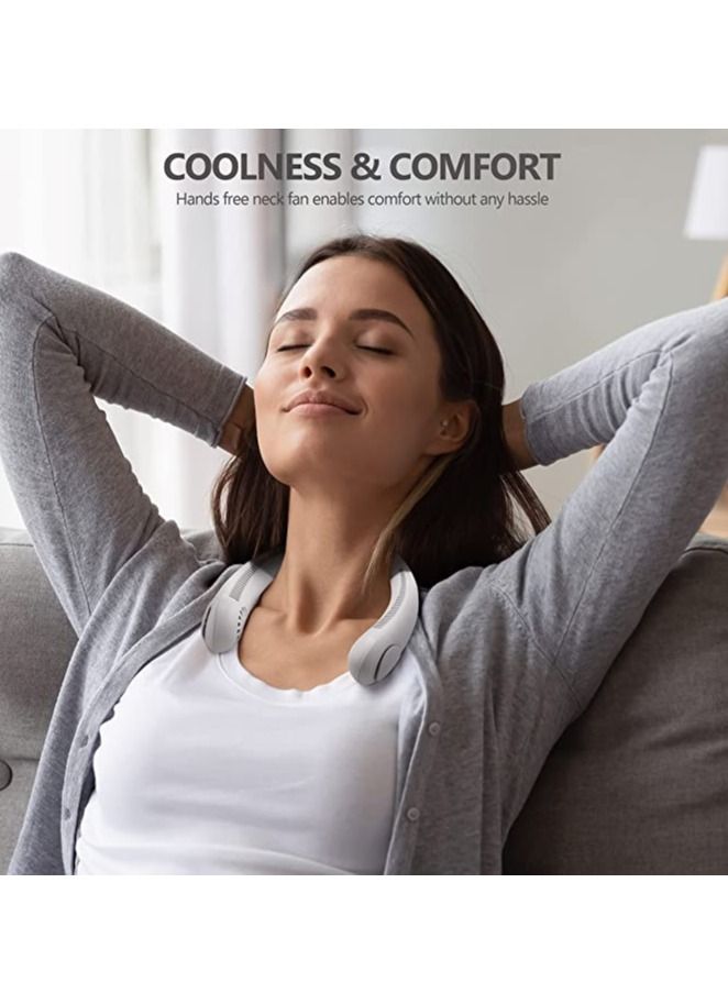 NEXAIR Portable Neck Fan - 3 Speed Rechargeable Bladeless Neck Cooler, Quiet Operation, Comfortable Lightweight Personal Neck Fan For Women & Men Modern Design, Great Fan For Travel, Outdoors & Sports - Image 2