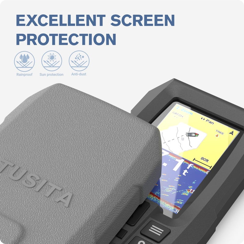 TUSITA 010-13128-00 010-12441-00 Protective Cover Compatible with Garmin Striker 4 4cv 4dv (NOT for Striker Plus 4, Plus 4cv, Vivid 4,Vivid 4cv) - Fishfinder Silicone Sun Cover - Image 5