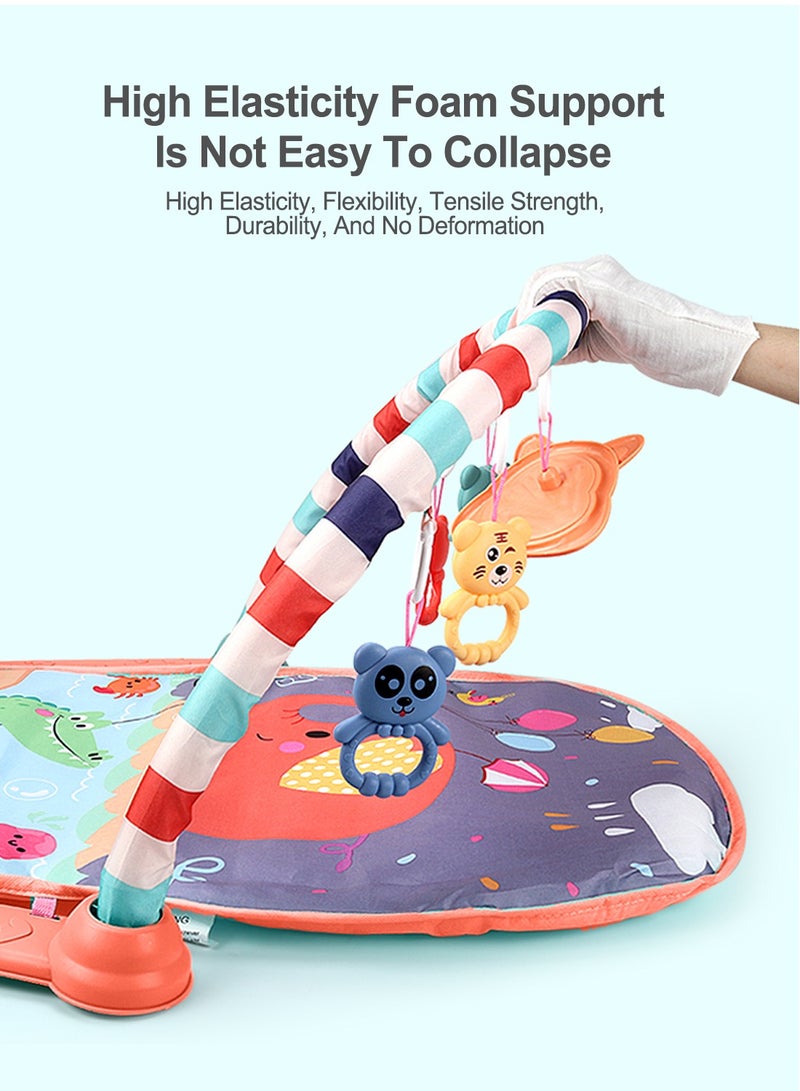 MaBaby Baby Play Mat Baby Gym, Play Piano Baby Activity Gym Mat with Music Piano Gym, Early Development Baby Play Mat Gift for Babies Newborn - Image 5