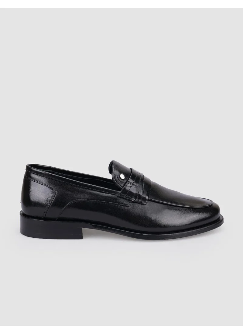 Cabani 100% Genuine Leather Black Men's Classic Shoes