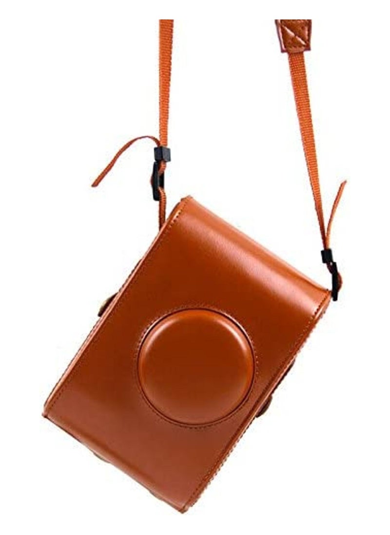 Rubik - Lomography Lomo Instant Retro PU Leather Camera Case Bag with Strap for (Lomography Lomo Instant) Camera - Brown - Image 1