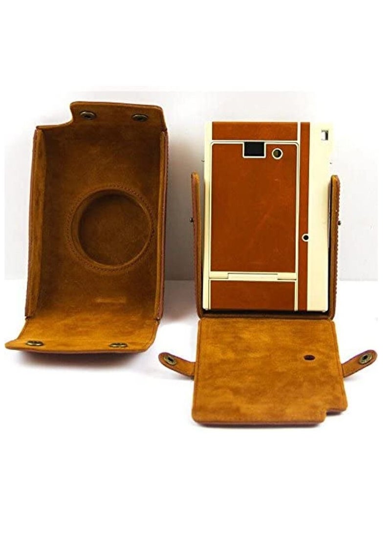 Rubik - Lomography Lomo Instant Retro PU Leather Camera Case Bag with Strap for (Lomography Lomo Instant) Camera - Brown - Image 1