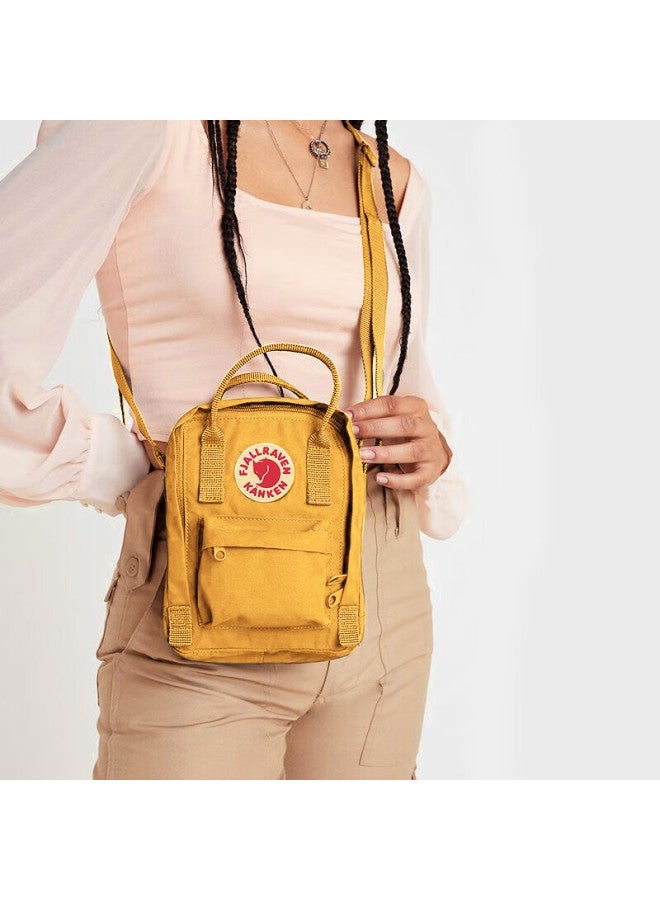 Fjallraven Crossbody Bag, Streetwear Shoulder Bag For Men And Women, School Bag 23797-160, Ochre Color, 2.5l, New Year Gift - Image 1