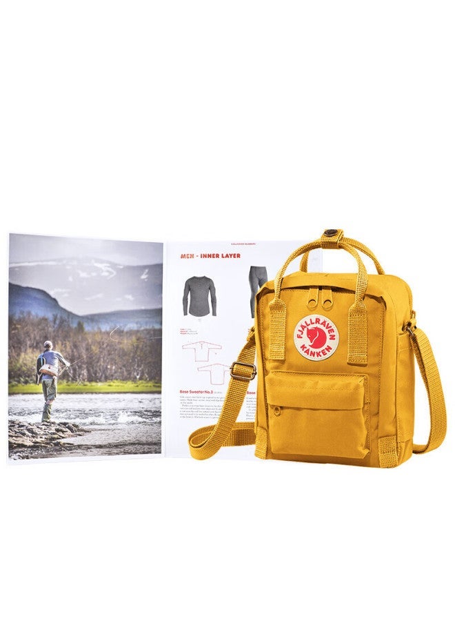 Fjallraven Crossbody Bag, Streetwear Shoulder Bag For Men And Women, School Bag 23797-160, Ochre Color, 2.5l, New Year Gift - Image 4