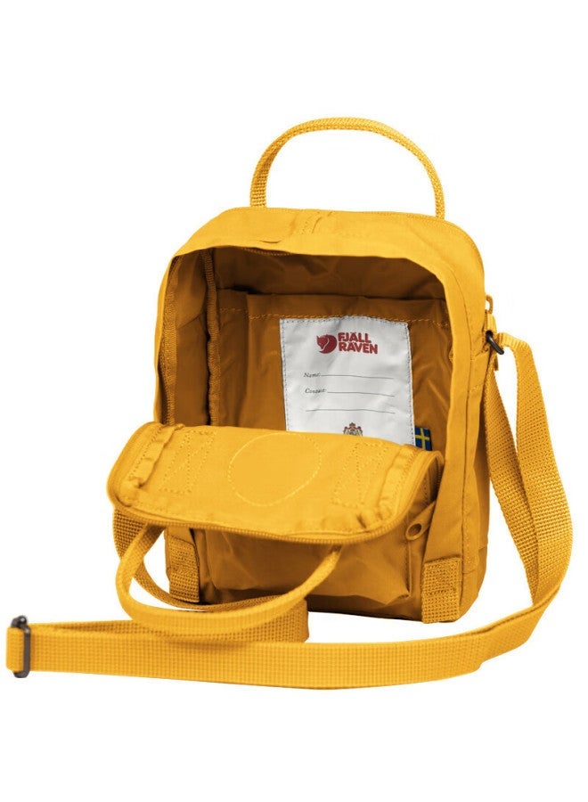 Fjallraven Crossbody Bag, Streetwear Shoulder Bag For Men And Women, School Bag 23797-160, Ochre Color, 2.5l, New Year Gift - Image 5