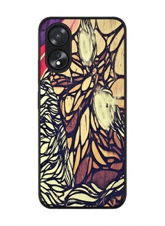 Stylizedd Rugged Black Edge case for Oppo A18 / Oppo A38, Slim fit Soft Case Flexible Rubber Edges Anti Drop TPU Gel Thin Cover - Wise Graffitti  - Image 1