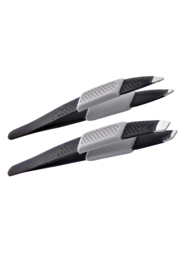 Barbasol Non Slip Stainless Steel Tweezer (2 Pack) Slanted And Pointed - Image 4