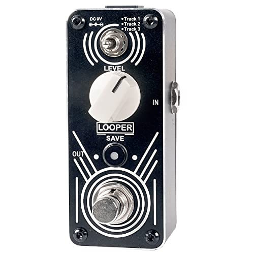 Sondery Looper Pedal Triple Loop, Each Track 30 Minutes Looping Time, Access to Upload/Download Music Files Via Enclosed USB Cable from/to Each Track, Unlimited Overdubs Undo/Redo, True Bypass - Image 1