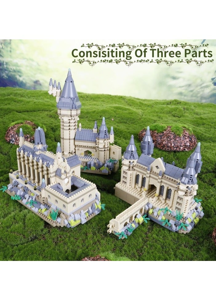 XiuWoo 3000+PCS Castle Building Set, Best Choice for 6+ Boys, Girls or Adults, Collectible Architecture Decoration, Birthday Gifts for Kids, 2 meters light string  - Image 4
