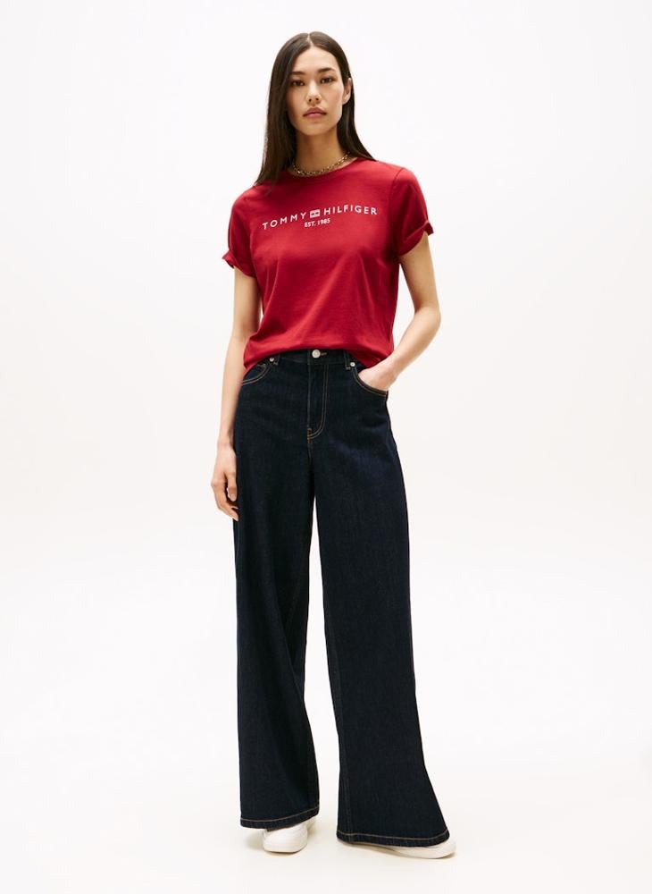 TOMMY HILFIGER Graphic Crew Neck T-Shirt - Image 4