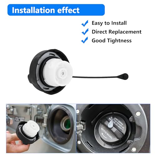 keriolee Gas Cap for Jeep Wrangler JL Cherokee Gladiator JT Fuel Caps Compatible with Sebring, Dodge Avenger Dart Journey, Ram 1500 Classic, Replace 4766579AB 4766579AA Fuel Tank Filler Cap - Image 5