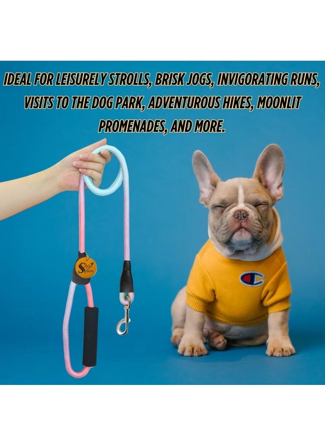 Sage Square Dog Rainbow Harness & Leash, Comfortable And Stylish Pet Walking Accessories For Dogs, Vibrant Coloured Harness, Easy-To-Use Leash, Stylish Leash, Pet Safety, Reliable Pet Control Products  - Image 4