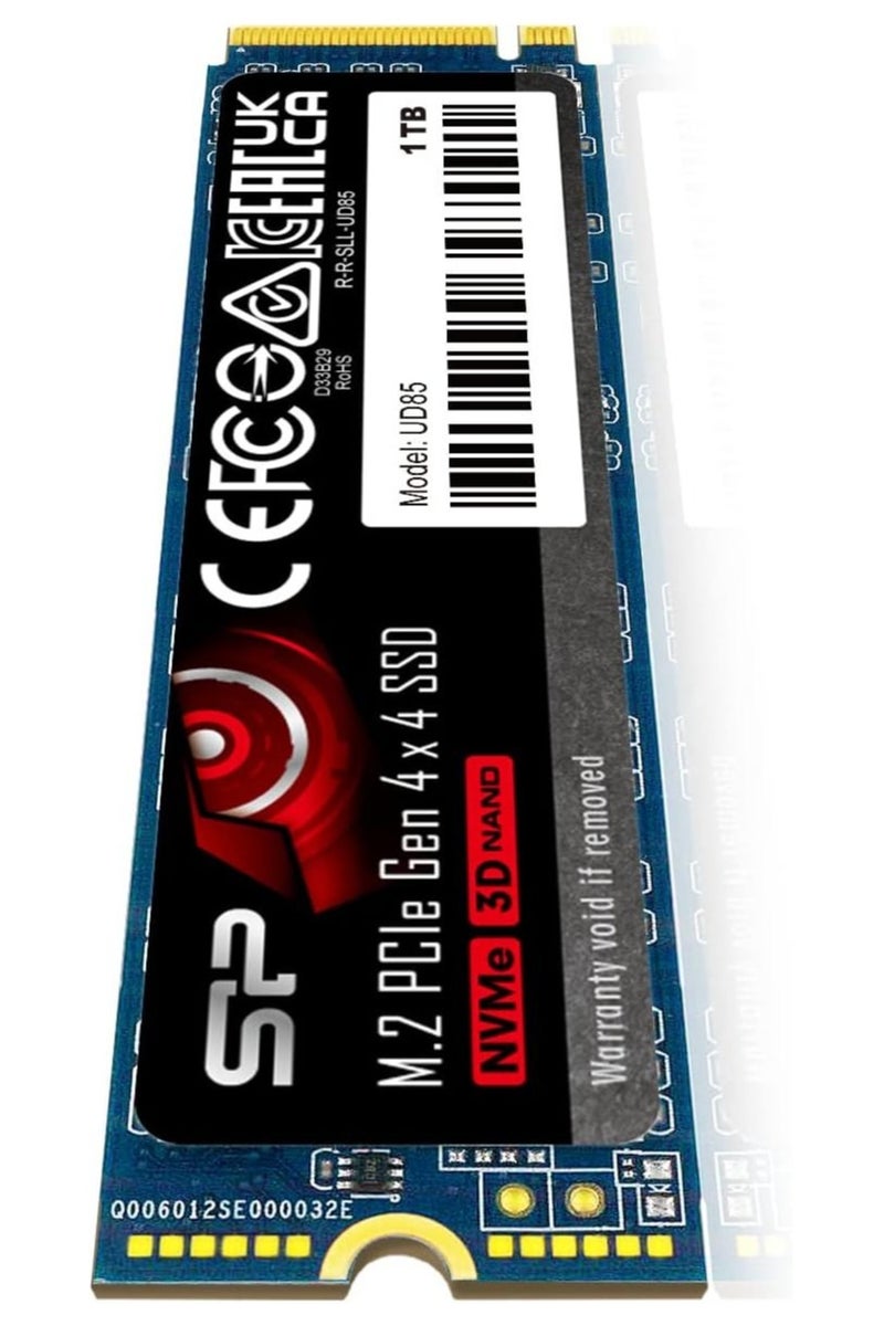 Silicon Power UD85 1TB NVMe PCIe 4.0 M.2 SSD, Up to 3600MB/s, 3D NAND M.2 2280 PCIe Gen4x4 Internal Solid State Drive for Desktop Laptop PC Computer - Image 3