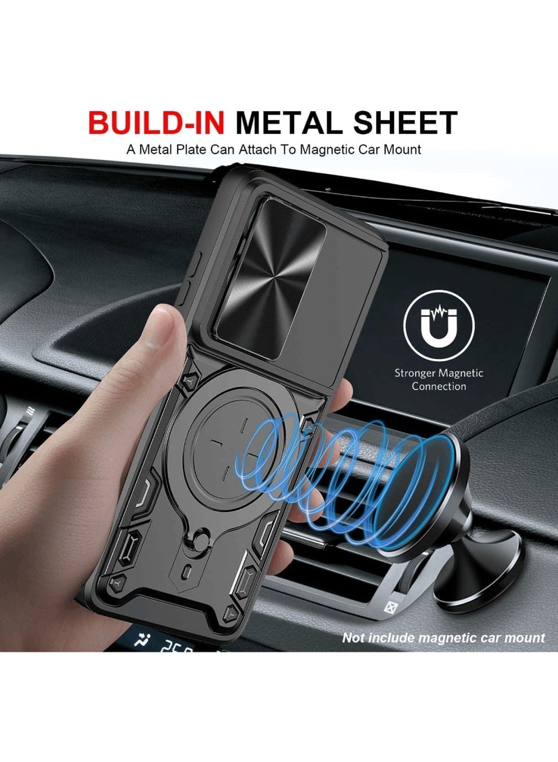 Aookay [1+1] for Motorola Moto G15 Case with Screen Protectors (1 Pcs), Built Slide Camera Protection Cover, Mil-Grade Heavy Duty Rugged Cell Phone Protective Cover (Black) - Image 5