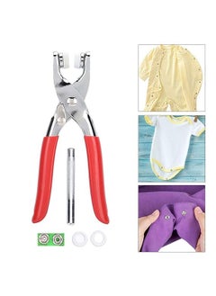 ViNishq ViNishq Stainless Steel Snap Buttons Fasteners Press Tool Easy Hand Pressing Pliers Five Jaw Button Tool Clothes Craft Fixing Tool Clothing Sewing And Crafting Revat Machine  - Image 4