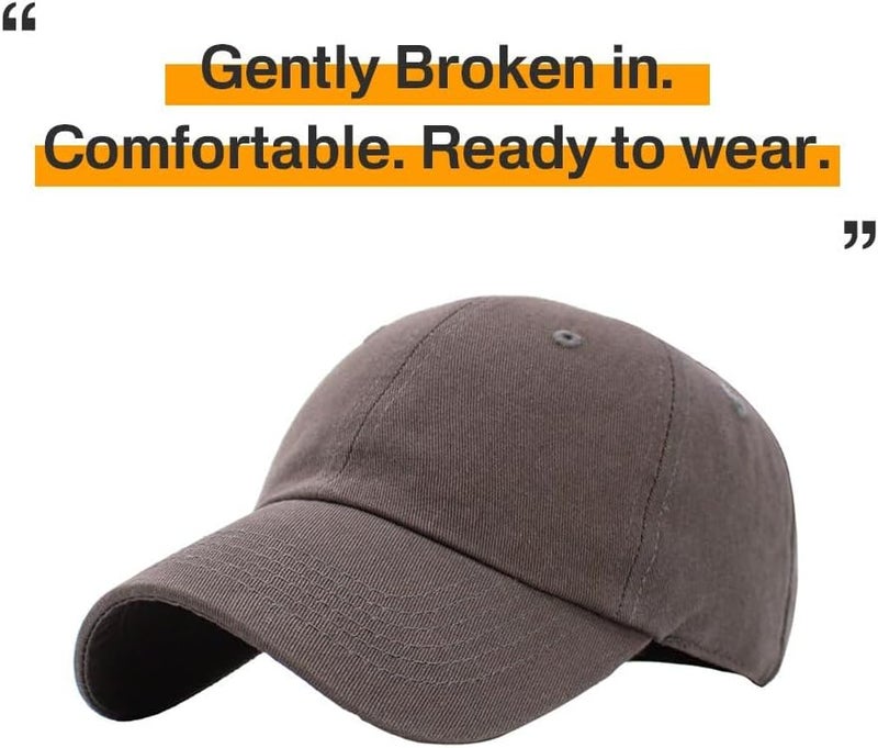 KBETHOS Classic Unisex Cotton Adjustable Low Crown Baseball Cap – Plain Dad Hat - Image 4