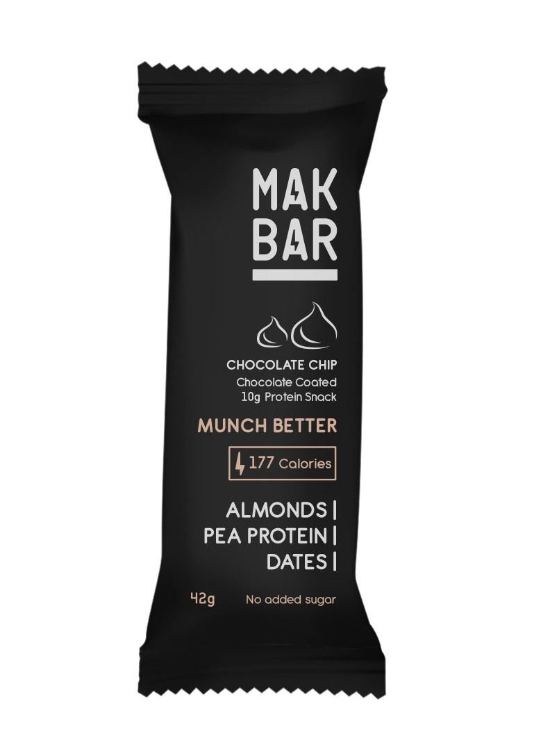 Mak Bar - MAK BAR Chocolate Chip Protein Bar 42g 42g - Image 1