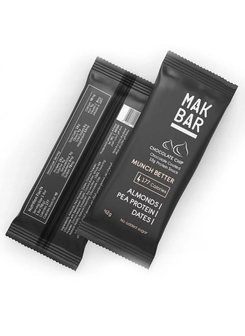 Mak Bar - MAK BAR Chocolate Chip Protein Bar 42g 42g - Image 1