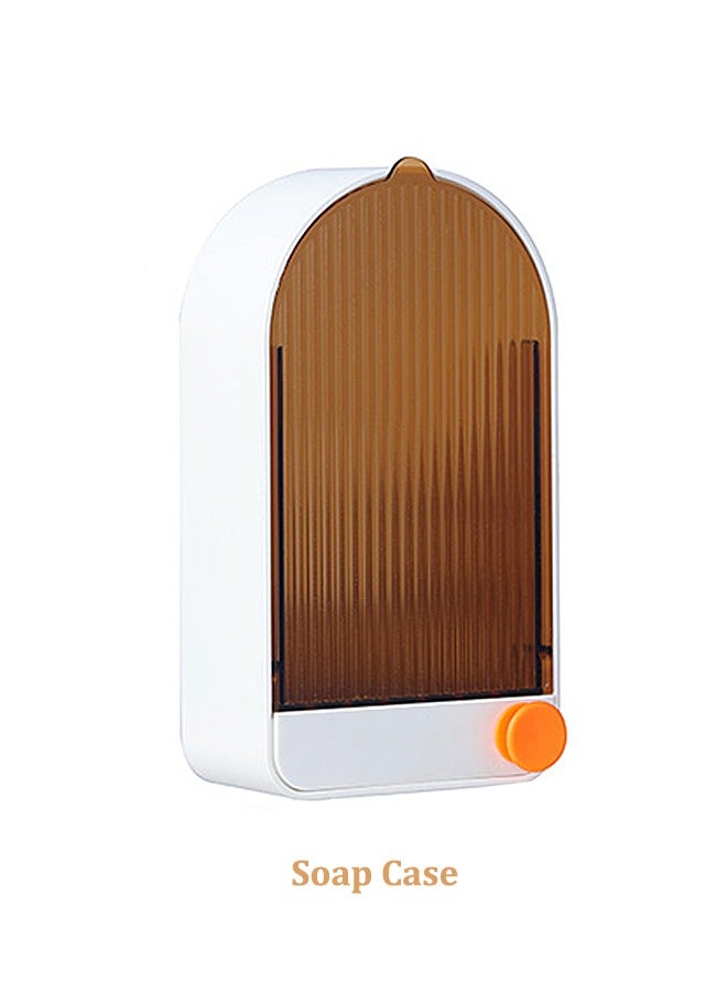 Durable Soap Holder, Wall-Mounted Soap Container, Waterproof and Dustproof, Easy to Clean, Suitable for Bathroom, Washstand, Kitchen - Image 1