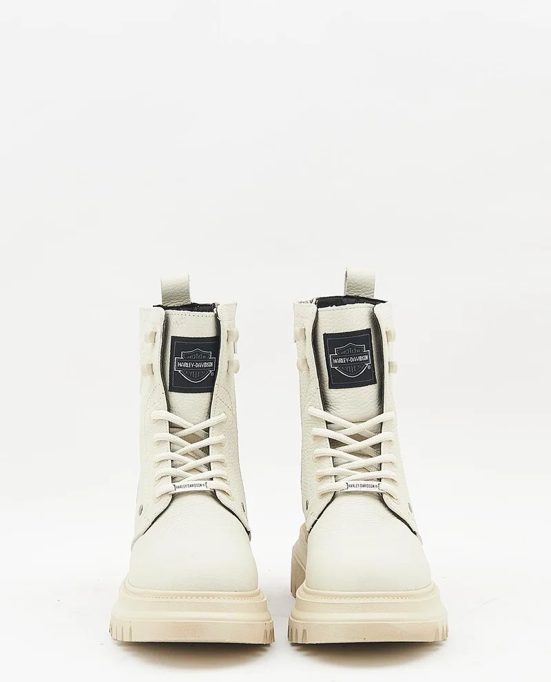 HARLEY DAVIDSON Dearie Women's Beige Boots 026Z100029-B10-G4