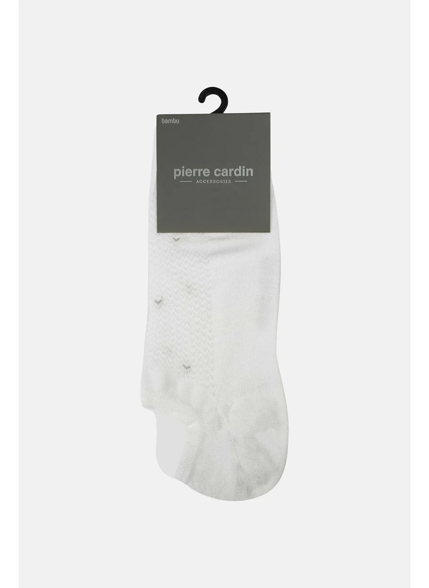 بيير كاردان Bamboo 6-Pack Men's Sneakers Non-Slip Socks 3072-PC White