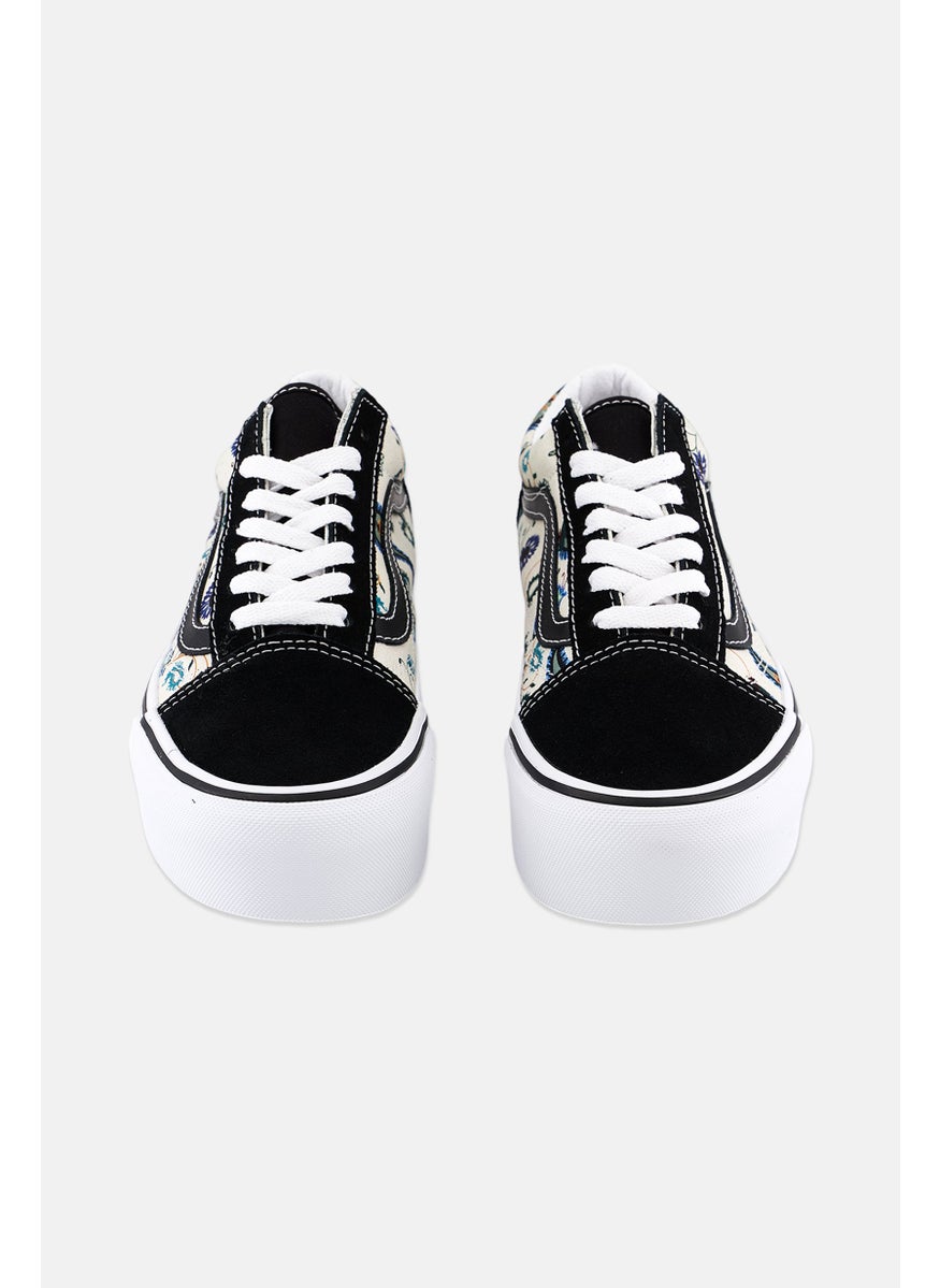 VANS Women Old Skool Lace Up Shoes, Black Combo  - Image 2