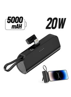 Portable Mini Powerbank 5000mAh Quick Charge 20W PD Portable Charger Plug-in-Use Powerbank Compatible for iPhone,With USB Type C