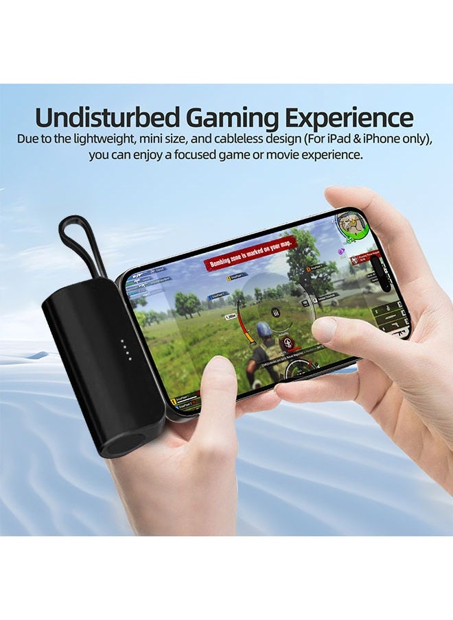 Power Bank - Portable Mini Powerbank 5000mAh Quick Charge 20W PD Portable Charger Plug-in-Use Powerbank Compatible for iPhone,With USB Type C - Image 1