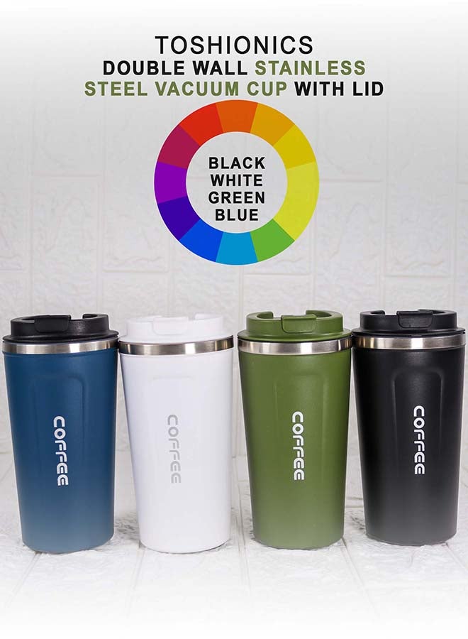 Toshionics Double Wall Stainless Steel Vacuum Cup with Lid and Leakproof Seal, BPA-Free Insulated Travel Coffee Mug, Thermal Bottle Keeps Drinks Hot or Cold for Hours – 510 ml - Image 4