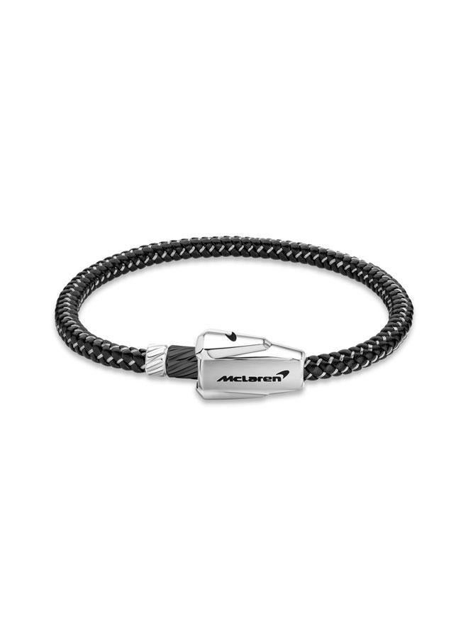 McLaren Stainless Steel Braided Bracelet - Image 1