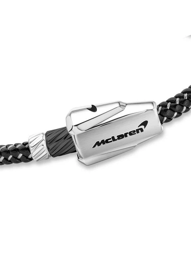 McLaren Stainless Steel Braided Bracelet