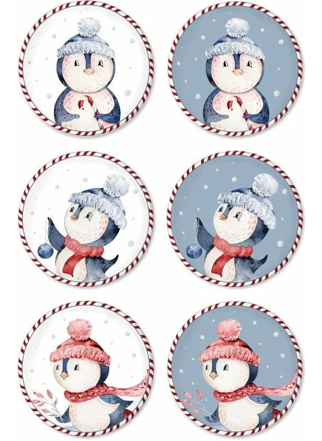 The Mia Penguin 6 Piece Cake Plate 19CM