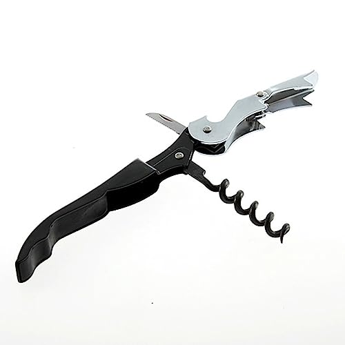 Hanumex Professional Wine Opener, Stainless Steel Corkscrew with Bottle Opener, Black - Image 3