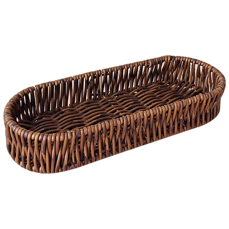 2pcs Bread Basket Rectangular: Serving Basket Imitation Rattan Food Storage Box for Food Serving Display Home Restaurant Party - Image 5