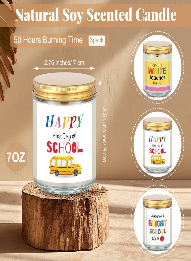 MTLEE 3 Pcs Back to School Teacher Gifts First Day of School Gift for Student Here's to a Bright Candle You're The Write Teacher Present for Classmate Classroom - Image 2