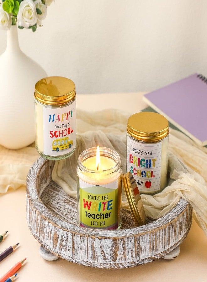MTLEE 3 Pcs Back to School Teacher Gifts First Day of School Gift for Student Here's to a Bright Candle You're The Write Teacher Present for Classmate Classroom - Image 4