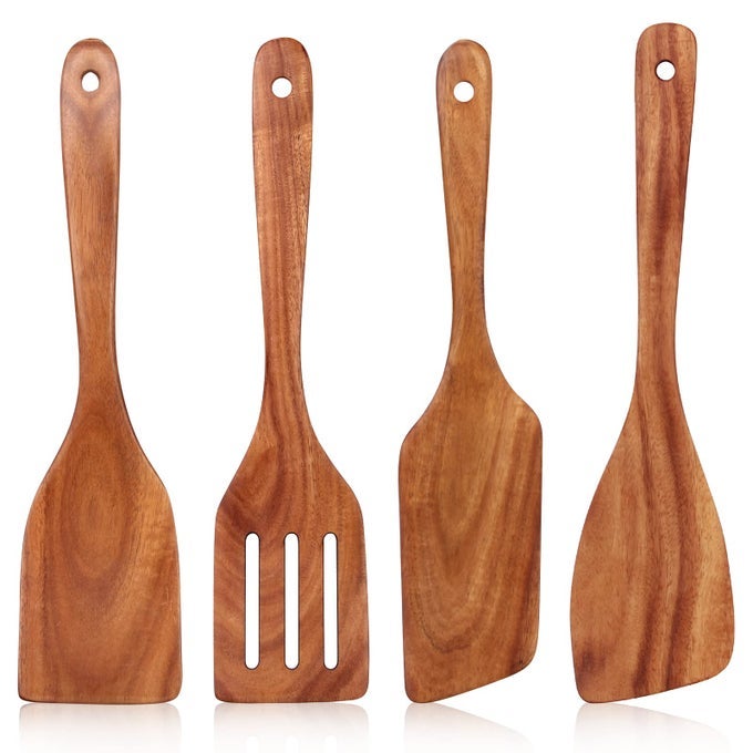 BEST NON TOXIC WOODEN SPATULA FOR COOKING UTENSILS SET WOOD SPURTLE FLAT SPATULAS FOR KITCHEN USE TOOLS TEAK UTENSILS SLOTTED TURNER BAMBOO COOKING SPOONS EGG UTENSIL CAST IRON SCRAPER THIN SPATULA