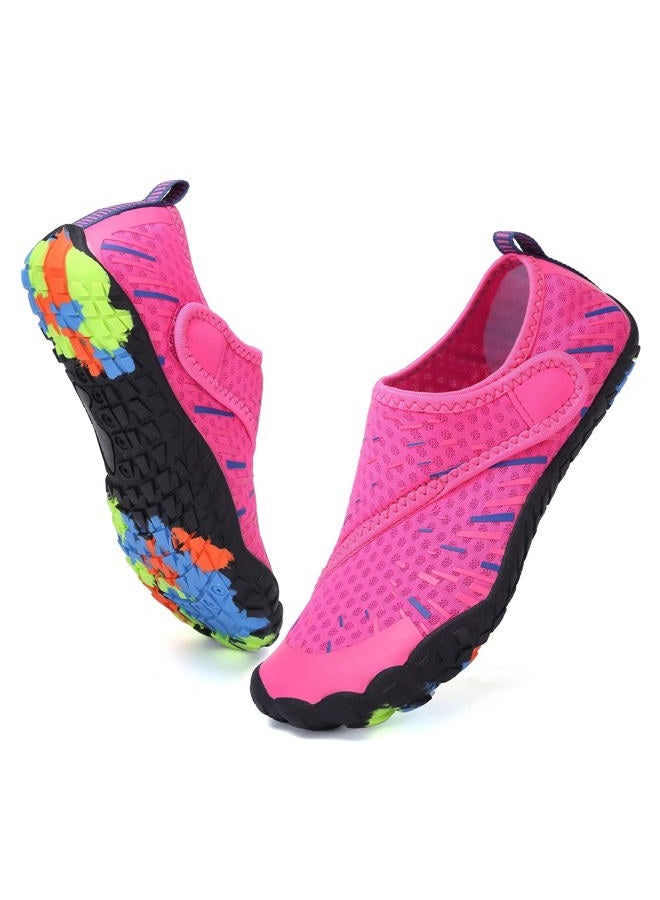 CIOR Boys & Girls Water Shoes Quick Drying Sports Aqua Athletic Sneakers Lightweight Sport Shoes(Toddler/Little Kid/Big Kid) U1ELJSX011-Pink-31 - Image 1