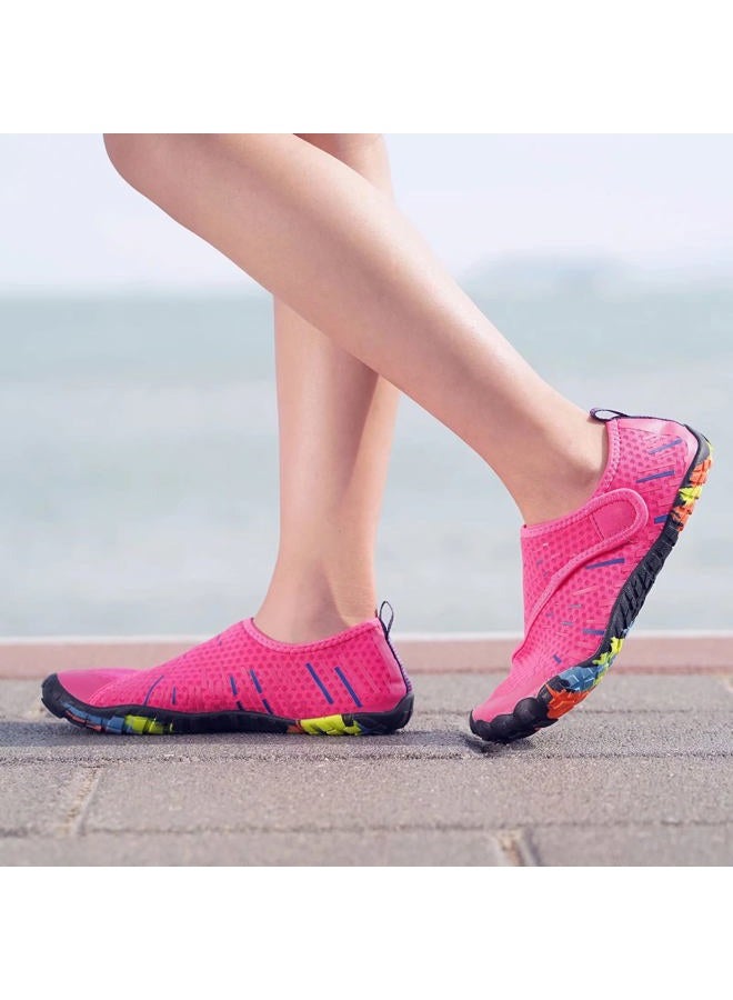 CIOR Boys & Girls Water Shoes Quick Drying Sports Aqua Athletic Sneakers Lightweight Sport Shoes(Toddler/Little Kid/Big Kid) U1ELJSX011-Pink-31 - Image 3