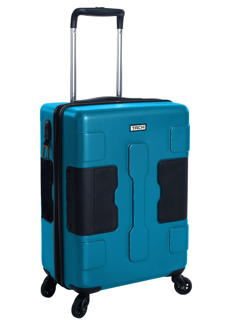 TACH Connectable Hard Case Carry on Luggage Bag with TSA Lock, Charging Port, Water Bottle Holder, 22 Inch, Sky Blue - Image 1